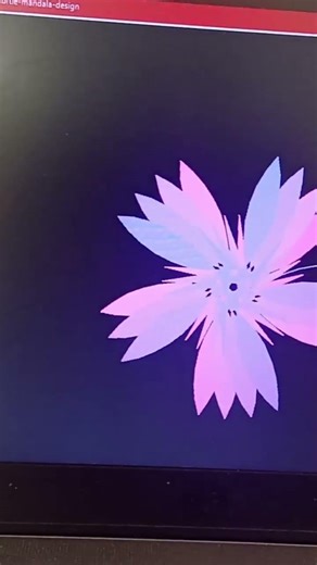 #viral #shortsfeed Python Coding Art: Drawing a Rainbow Circle Mandala 🌈💻