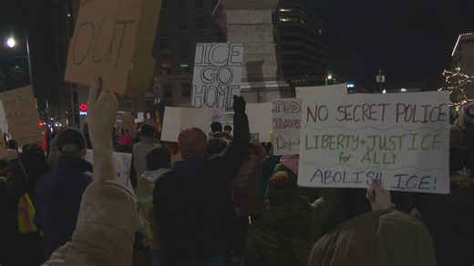 Protest held in Portland against Trump administration, ICE activity in Maine
