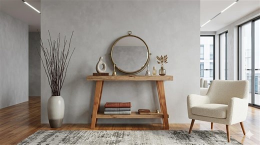 Handmade Rustic Wooden Console Table With Shelf, Entryway Sofa TV Stand, Slow Decor - Etsy