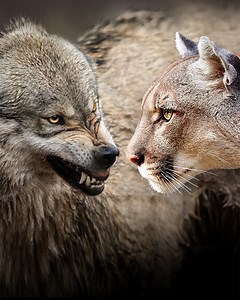 39K views · 471 reactions | How effective could a wolf defend against a cougar? | What If | Facebook