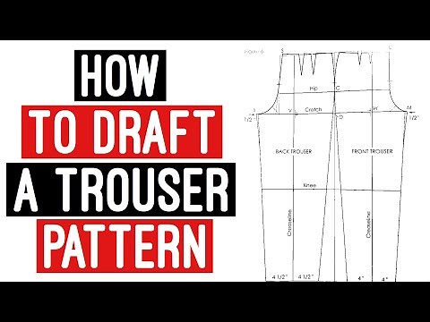 HOW TO MAKE TROUSERS FOR LADIES (PATTERN) / HOW TO DRAFT TROUSER PATTERN
