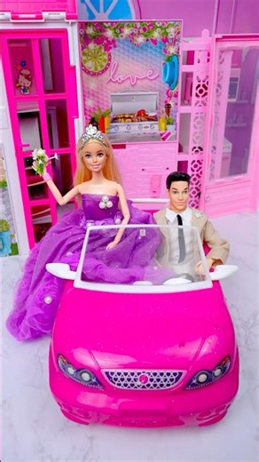 Satisfying Unboxing Barbie Wedding Playset, ASMR Video #shorts
