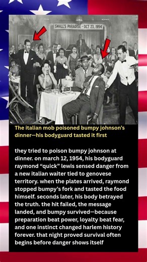 The italian mob poisoned bumpy johnson’s dinner—his bodyguard tasted it first #shorts