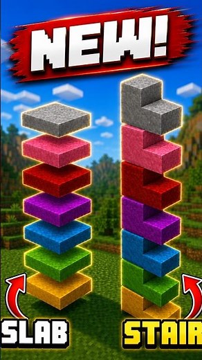 Mojang Just Added Concrete Slabs & Stairs! 🤯