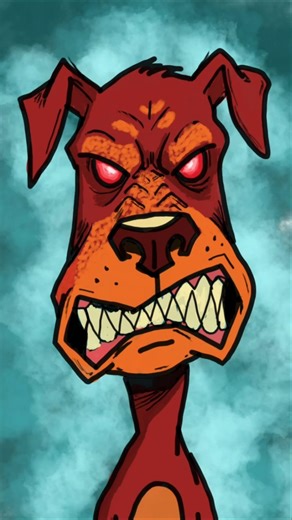 Something Is Wrong With This Dog 👀🐶 #drawing #digitalart #cartoondrawing #dog #angrydog