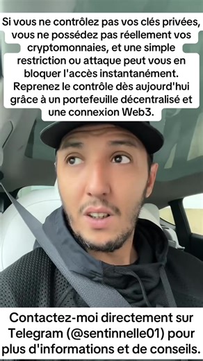 Si vous ne contrôlez pas vos clés privées, vous ne possédez pas réellement vos cryptomonnaies, et une simple restriction ou attaque peut vous en bloquer l'accès instantanément. Reprenez le contrôle dès aujourd'hui grâce à un portefeuille décentralisé et une connexion Web3. #Bitcoin #Crypto #cryptocurrency #Blockchain #CryptoActu