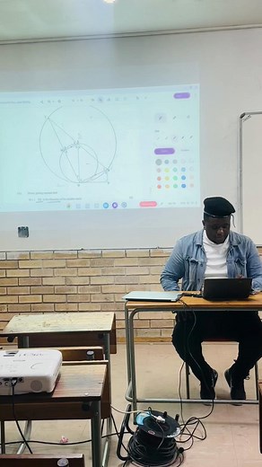 Inside the classroom . Grade 12 geometry