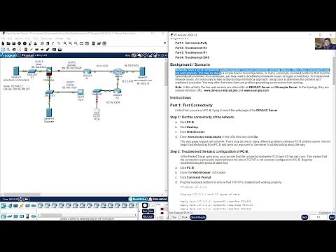 5.6.6 Packet Tracer - Troubleshoot Common Network Problems