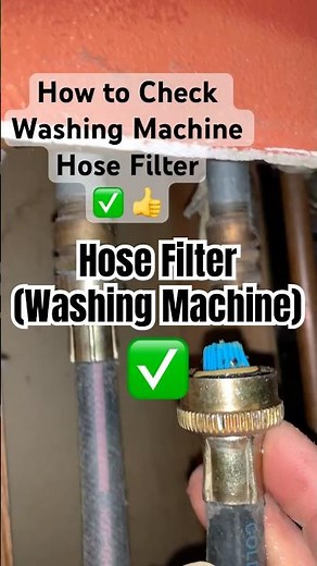 💦 Check Washing Machine Hose Filter for clogging #shorts