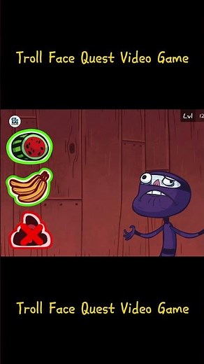 Ninja Pooppp Fruit | Troll Face Quest Video Game #trollfacequest #funnymemes #fypシ゚ #funnyshort