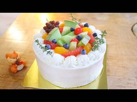 フルーツデコレーションケーキを作りました｜Coris cooking