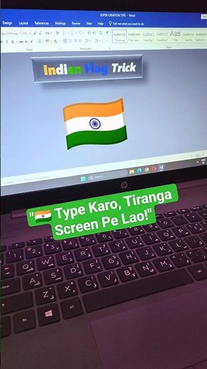 #4k Indian Flag 🇮🇳 Emoji Trick in MS Word | Easy unicode Magic 🪄 ms word | #shorts #emoji #msword