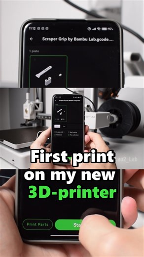 I got a new 3D-printer! Starting with Gcode that was in the box. #3dprinting #3dprinter