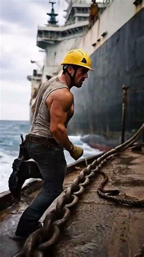 Trapped Boat Rescue in Deep Ocean Chain Broken Underwater Intense Survival Mission at Sea 🌊🚤#Shorts