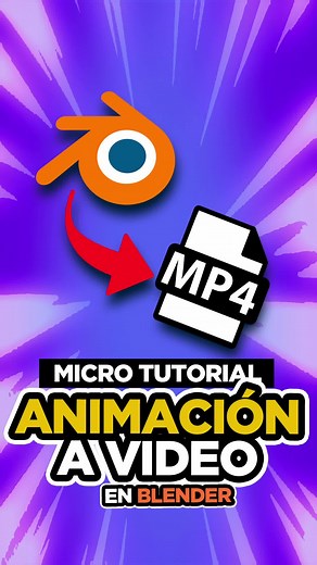Cómo exportar animaciones en mp4 desde Blender