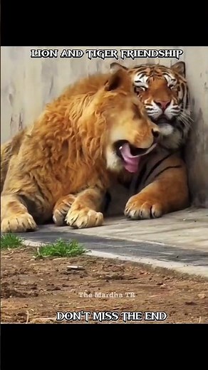 Lion and Tiger Friendship!
