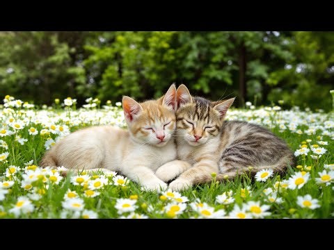 Most Relaxed Cats Ever | Soothing Sounds & Gentle Music to End Stress Fast