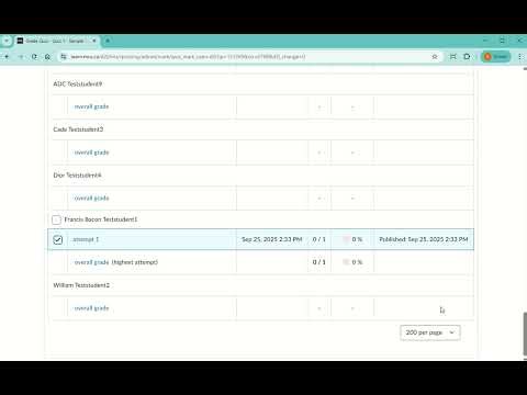 Reopen a submitted quiz in D2L