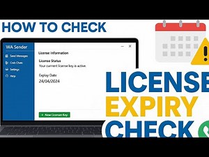 How to Check WA Sender License Expiry Date | WA Sender Activation & Validity Guide