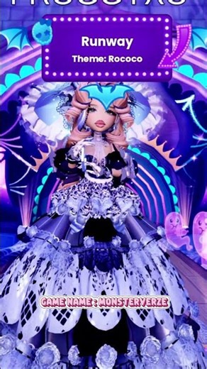 theme is rococo but you are in monsterverze fashion arena #monsterverse #shorts #roblox