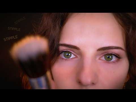 ASMR Stippling | Gentle Consonant Sounds Raining Down on You ✨ (sksksk, mouth sounds, ttt)