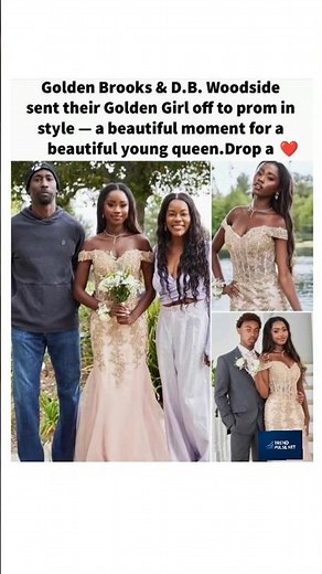 Golden Moment 😳 “Golden Rooks & D.B. Woodside Send Their Daughter to Prom in Style” #fyp #ytshorts