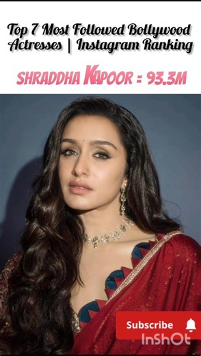 Top 7 Most Followed Bollywood Actresses | Instagram Ranking #Instagram #InstagramFollowers