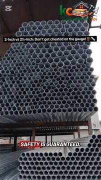 2" & 2.5" Galvanized Pipes: Thickness Guide (1.5mm to 3.0mm) 📏🏗️