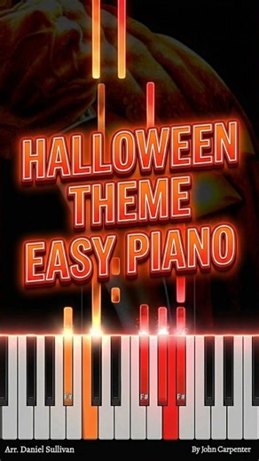 Halloween Theme EASY PIANO #pianotutorial #sheetmusic #halloween