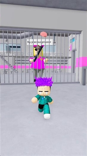 Thanos escape POLICE GIRL PRISON RUN 🧠#roblox #shorts