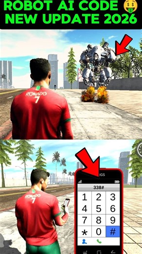 INDIAN BIKE DRIVING 3D NEW UPDATE | NEW ROBOT AI CHEAT CODE IN INDIAN BIKE DRIVING 3D #shorts