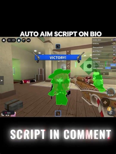 BEST AUTO WIN SCRIPT MM2 SCRIPT IN COMMENT #roblox #mm2 #delta #robloxedit #gaming #fyp #foryou