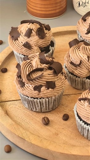 Mocha Cupcakes You'll Want to Bake Again & Again! ☕🍫 #mocha #cupcake #chocolatecupcake #buttercream