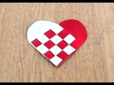 Woven Paper Heart Tutorial ~ Valentine Special ~ DIY ~ How to make / Instructions .....