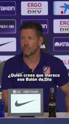 Cholo Simeone called for Messi to win the Ballon d'Or! 🔥