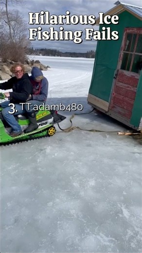 HILARIOUS Ice Fishing Fails 🐟🎣😂 #shorts #fishing #fish