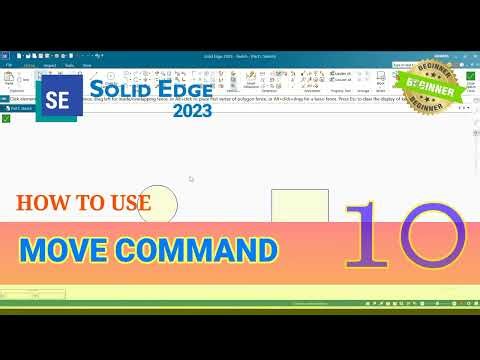 HOW TO USE MOVE COMMAND IN SOLID EDGE || PART 10
