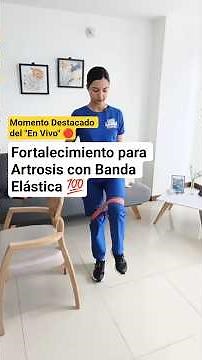 Knee Strengthening + Elastic Band ✅ #physiotherapy #kneearthritis #osteoarthritis