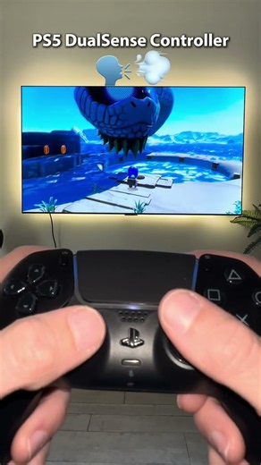 ASTRO BOT displaying what the PlayStation 5 DualSense Controller can do