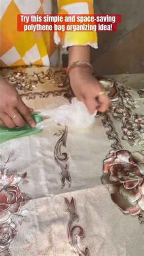 Smart Polythene Bag Organizing Idea👍#trythisidea#waitforend#kitchenhack#lifehacks