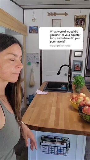 One of our favorite DIY projects in our RV is our butcher block countertops. 📏 we got them at and cut and installed them ourselves 📏we added over 400sq inches of counterspace 📏we maintain them regularly with butcherblock conditioner Do you like the butcher block look? >>>>>-----------------------------------------------