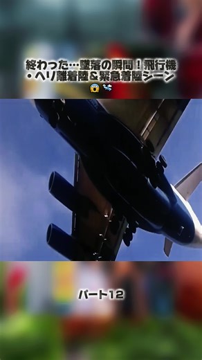 終わった…墜落の瞬間！飛行機・ヘリ離着陸＆緊急着陸シーン 😱🛬5