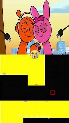 MR. SAD COMPUTER's WORLD💻😢 Incredibox 🔥Pixel Jump Bouncing Square #incrediboxsprunki