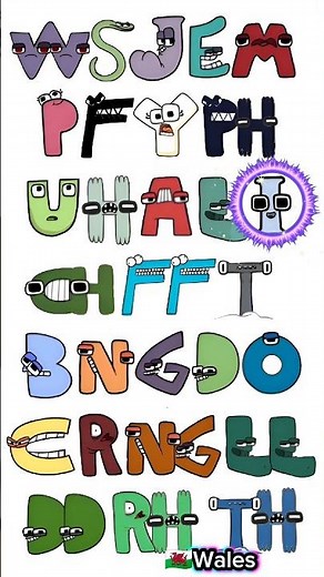 Welsh alphabet lore song #alphabetlore #alphabetsong #shorts