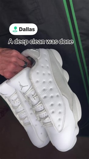 A deep clean was done to get these sneakers back clean #wiltzsnkrclean #dallassneakercleaner