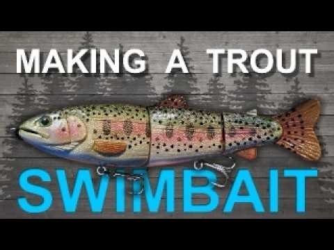 Making a Trout Swimbait – wooden fishing lure carving and painting