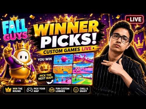 👑 WINNER PICKS the Next Map! | Fall Guys Custom Games LIVE 🎮🔥
