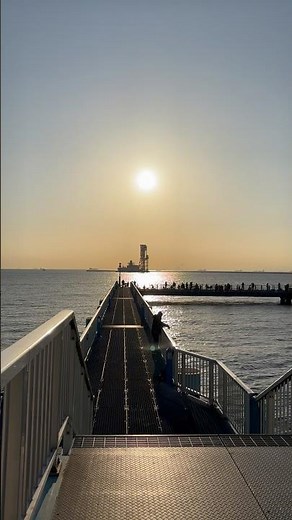 2月の本牧海づり施設 #fishing #sunrise #ocean #japantravel
