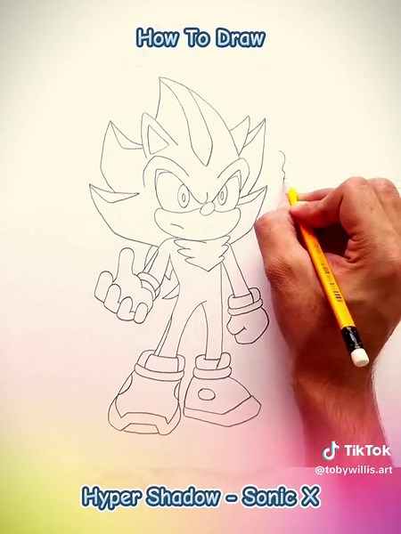How to Draw Hyper Shadow - Sonic X