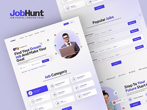 Job Portal Landing Page Design